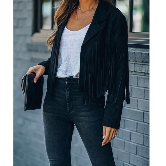 Vintage Leather Tassel Jacket - Picture 7 of 7